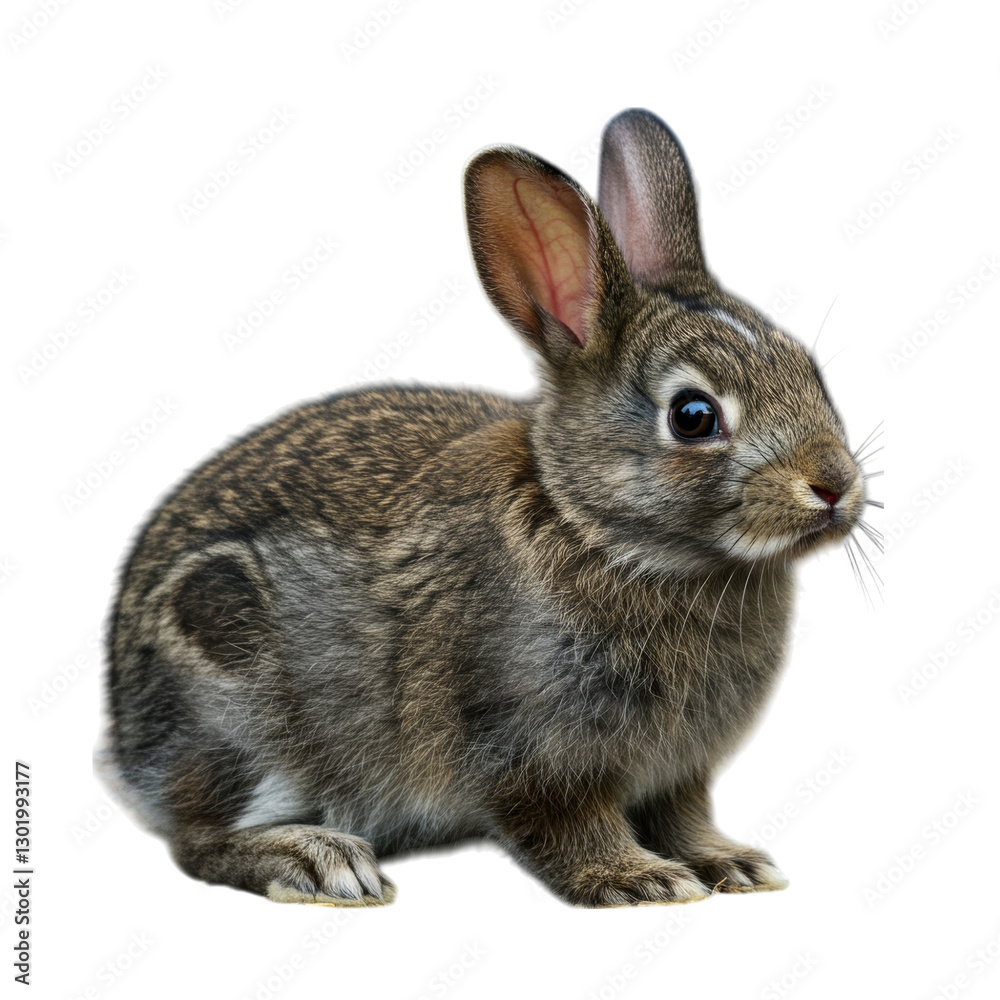 Obraz premium Dwarf Hotot Rabbit on high quality transparent background png