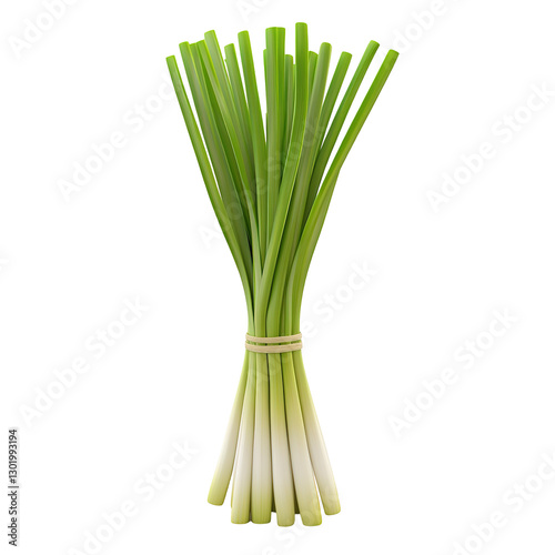 Wallpaper Mural The image showcases a tightly bundled bunch of fresh green lemongrass stalks isolated on transparent background. Torontodigital.ca