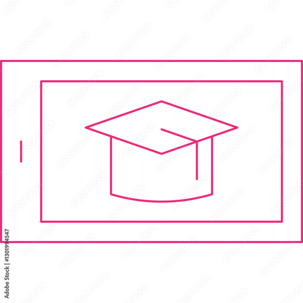 E-Learning icon single vector illustration E-Learning icon single vector illustration