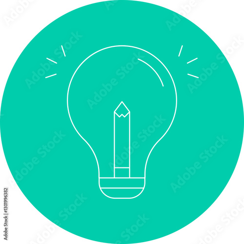 Idea icon single vector illustration
