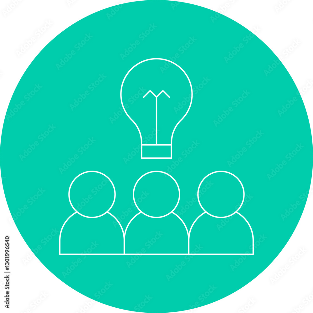 Sharing Ideas icon single vector illustration