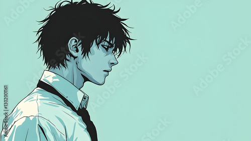 Candid shot of a professional adjusting a tie or collar.