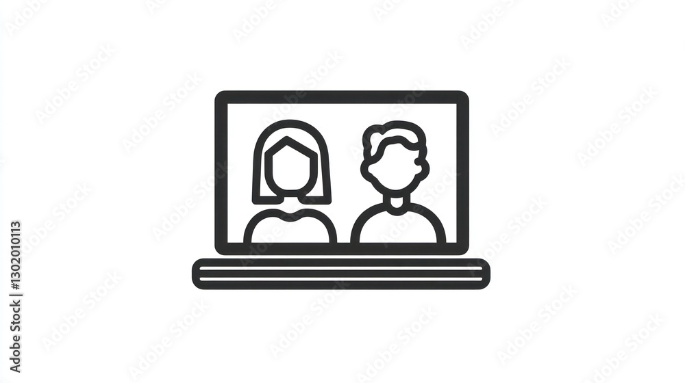 Online Meeting Icon Design Online Meeting Icon Design
