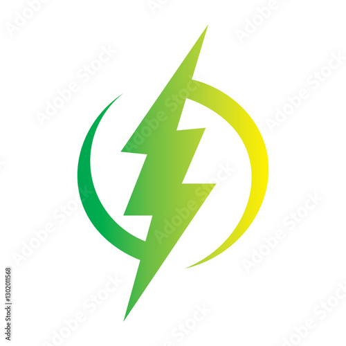 Free Download yellow green lightning icon - GFXLoad