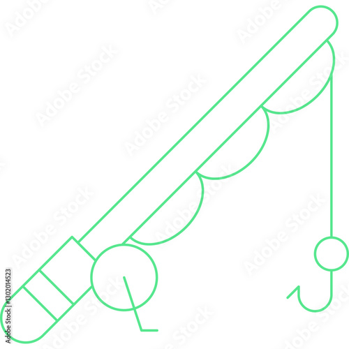 Fishing icon single vector illustration