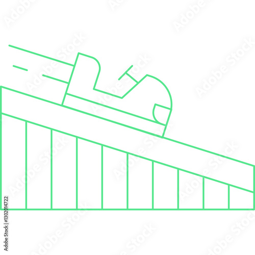 Roller Coaster icon single vector illustration