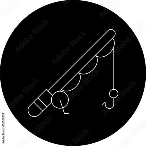 Fishing icon single vector illustration