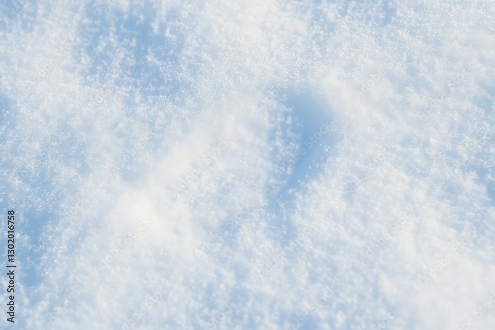 A detailed top down view of fresh untouched snow A detailed top down view of fresh untouched snow