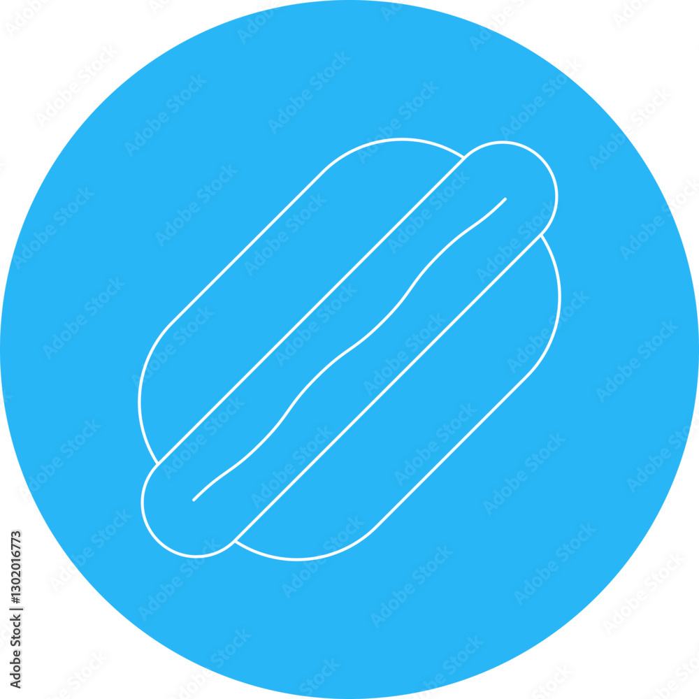 HotDog icon single vector illustration HotDog icon single vector illustration