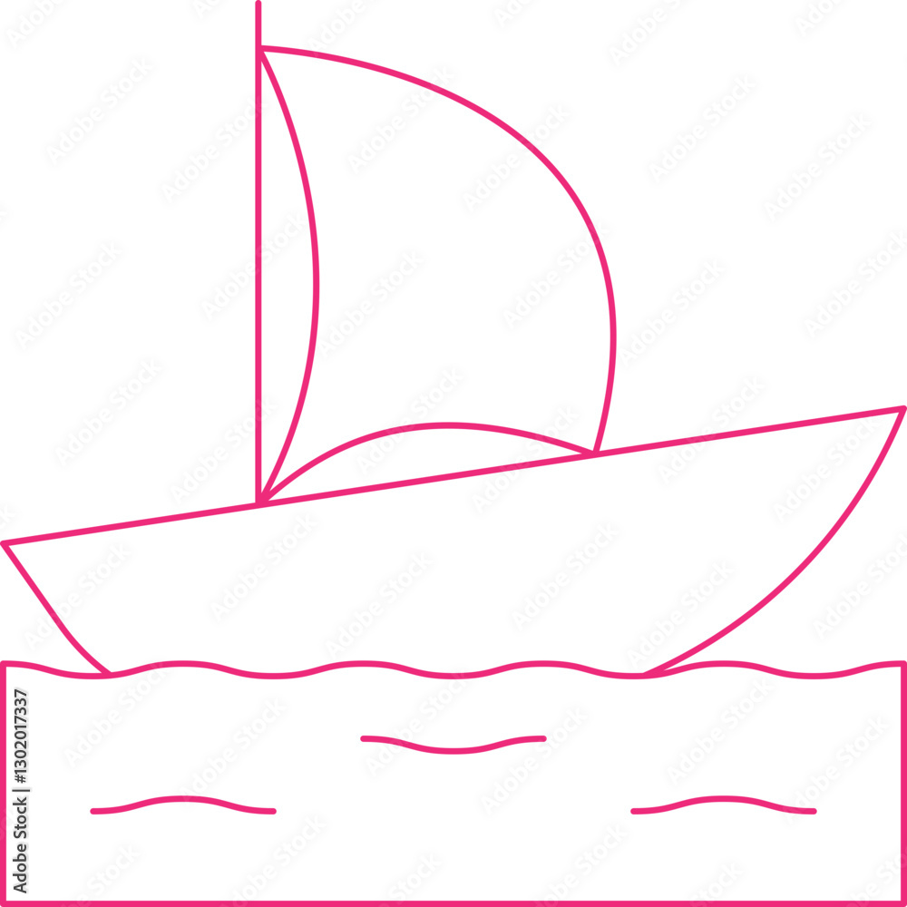 Boating icon single vector illustration Boating icon single vector illustration