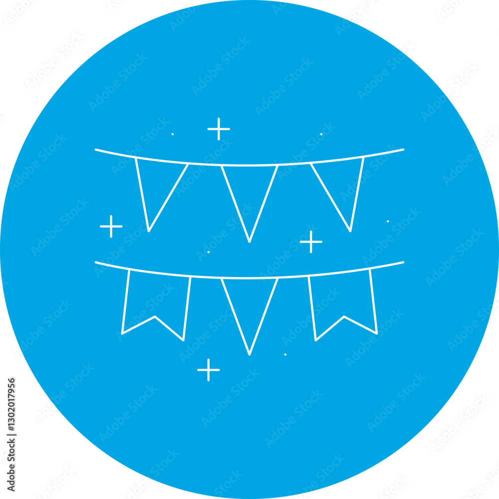 Decoration Flags icon single vector illustration Decoration Flags icon single vector illustration