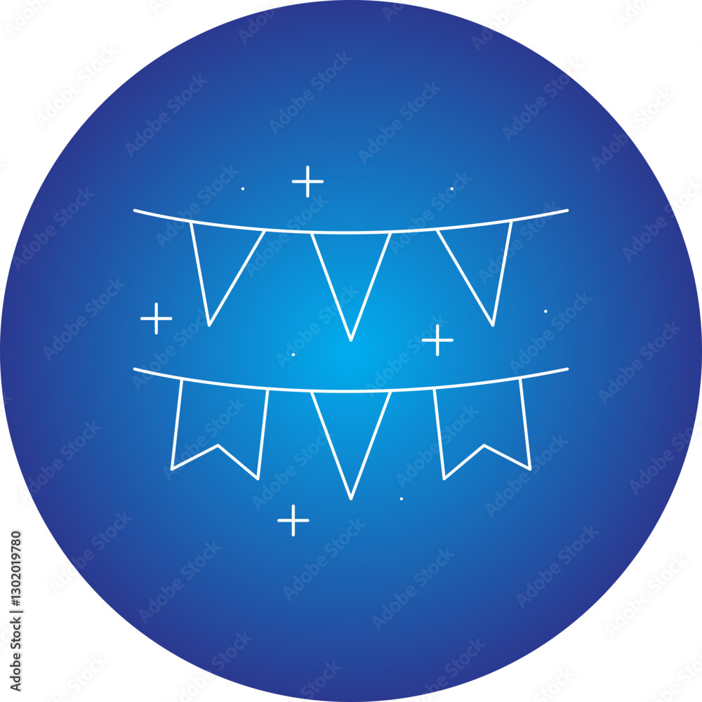 Decoration Flags icon single vector illustration Decoration Flags icon single vector illustration