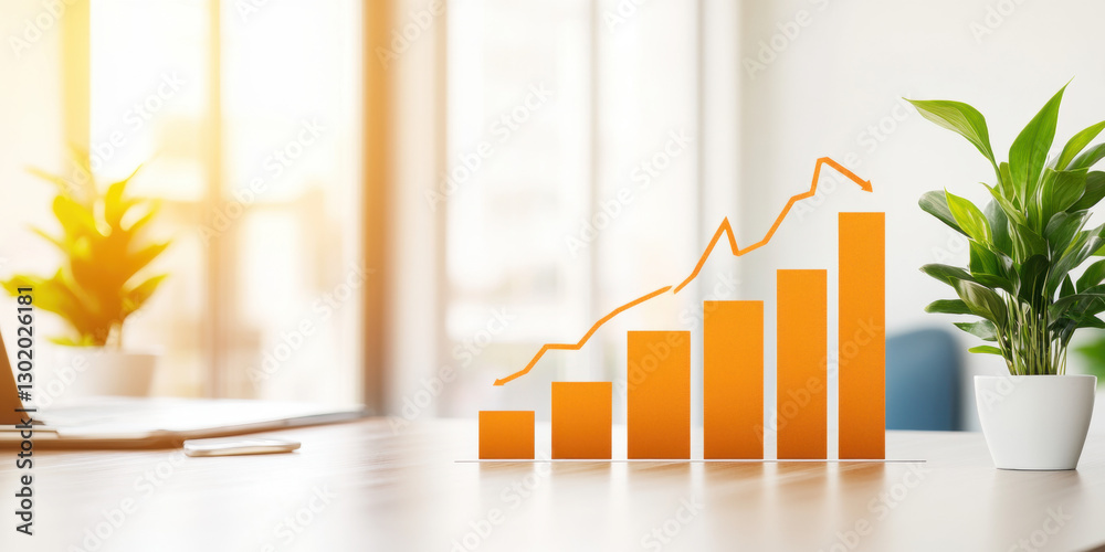A financial gold chart projected onto a wall, showcasing high fidelity and detailed visual representation. A financial gold chart projected onto a wall, showcasing high fidelity and detailed visual representation.