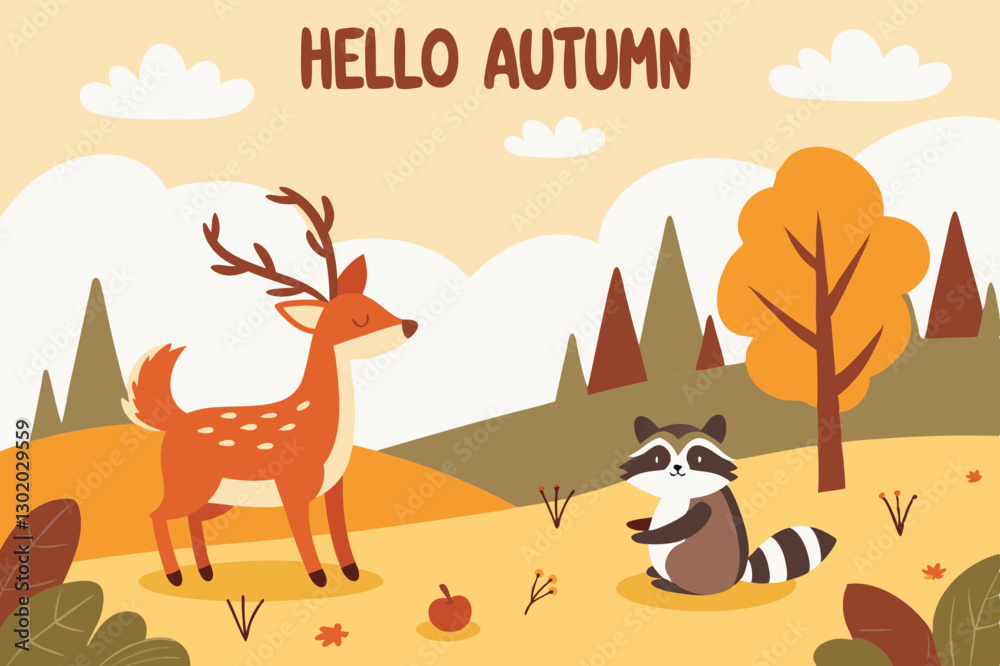 Fototapeta premium autumn poster
