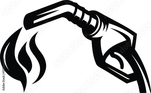Modern Fuel Pump isolated silhouette vector art, Fuel Pump line art vector illustration
