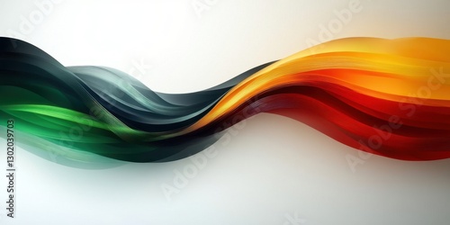 Flowing Waves of Colorful Energy: A Captivating Abstract Representation of Vibrant Hues