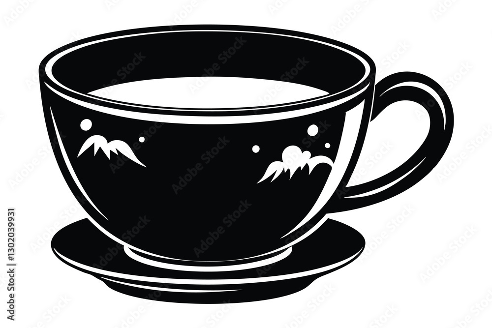 cup black silhouette vector cup black silhouette vector