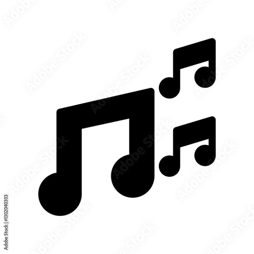 musical note glyph icon