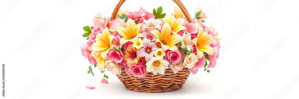 Obraz premium Overflowing Abundance: A Floral Paradise in Shimmering Hues