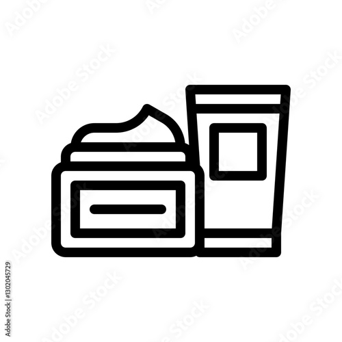 skincare line icon