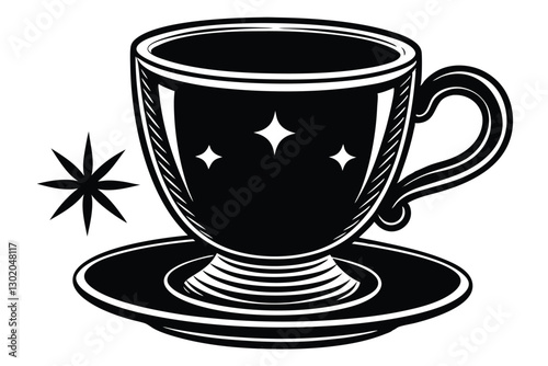 Coffee cup silhouette Vector