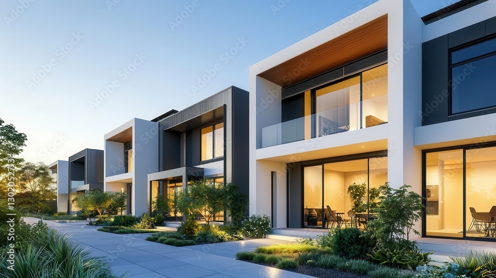 Energyefficient townhouse with smart climate control and solar panels, Real Estate  TownhouseTownhome, green building design