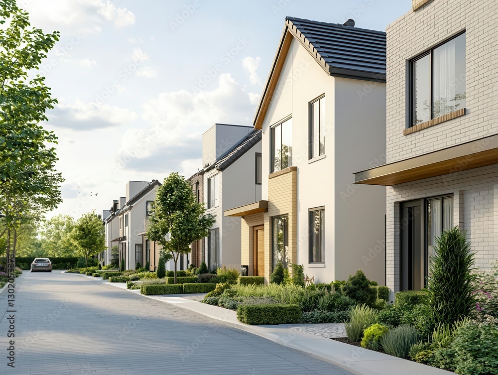 A row of luxury townhomes with shared wellness amenities, Real Estate TownhouseTownhome, communitydriven design A row of luxury townhomes with shared wellness amenities, Real Estate TownhouseTownhome, communitydriven design