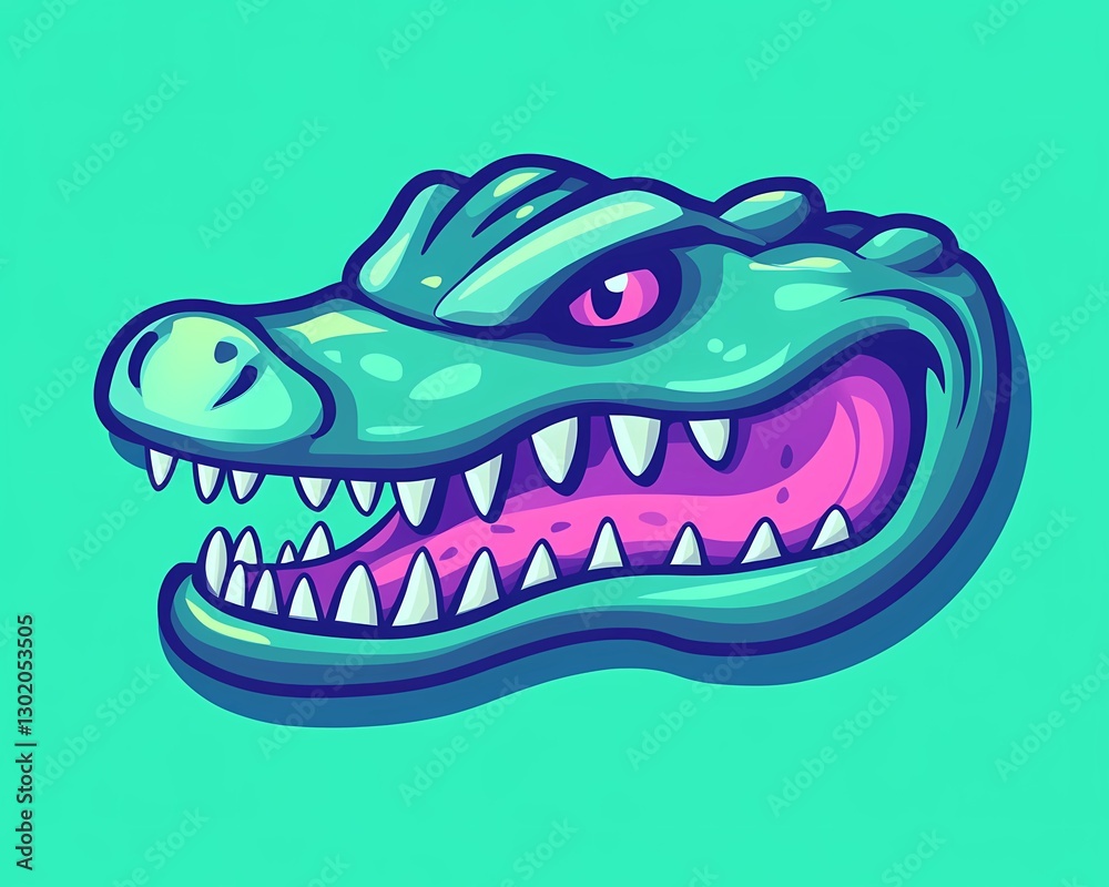 modern crocodile logo, perfect for branding or a mascot. modern crocodile logo, perfect for branding or a mascot.