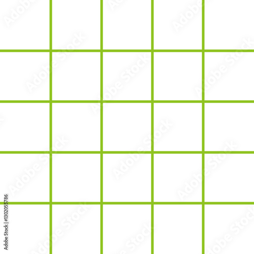 Green square line grid 5x5