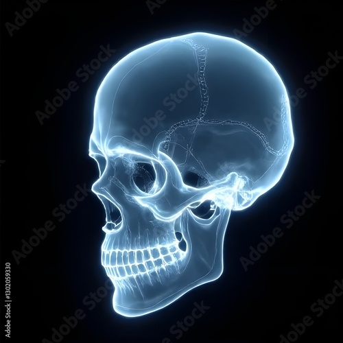 human skull x ray