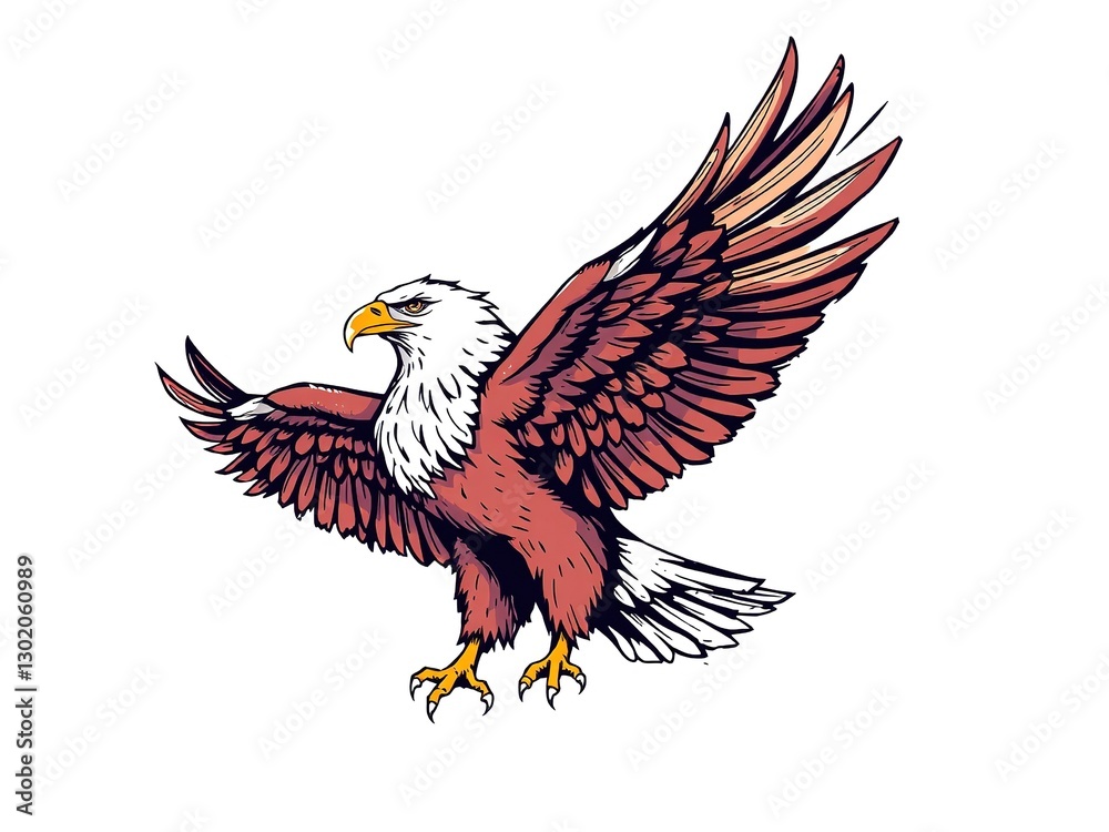 Obraz premium Sketchy Predator on Worn Background