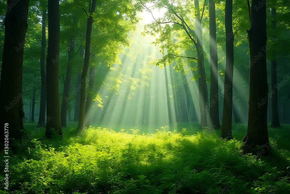 Fototapeta premium morning in the forest