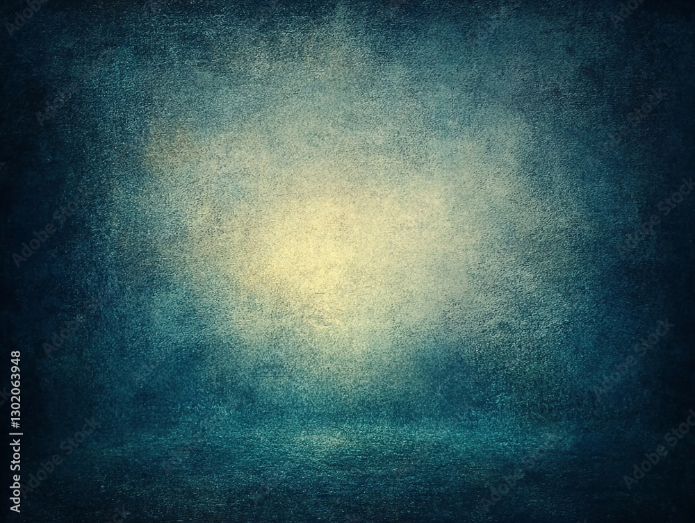 Obraz premium Ethereal blue and gold abstract background with soft lighting, ideal for creative projects