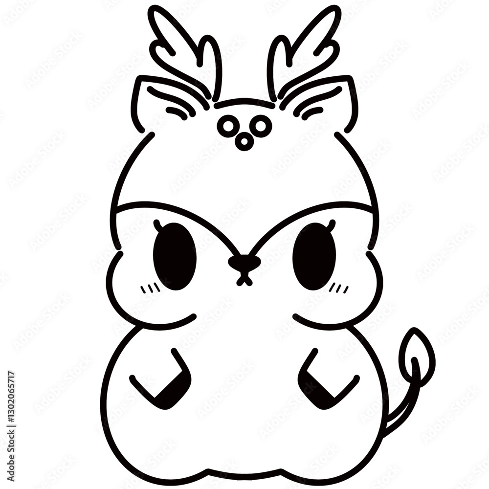 Fototapeta premium Animals outlines for coloring books