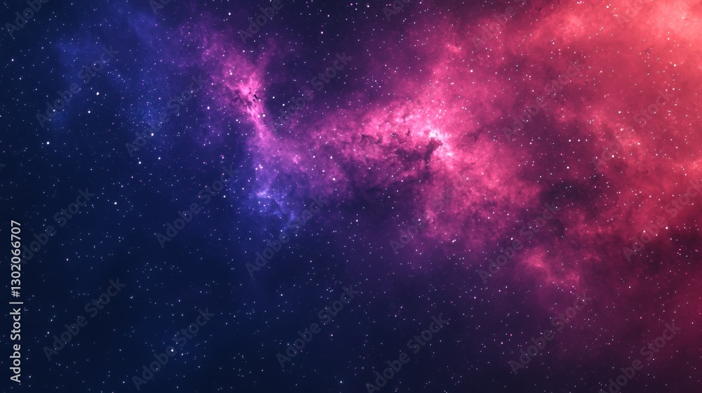 Cosmic Nebula with Vibrant Purple and Red Hues Cosmic Nebula with Vibrant Purple and Red Hues