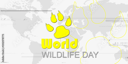 Photography A captivating and vibrant image representing World Wildlife Day, celebrated glo
