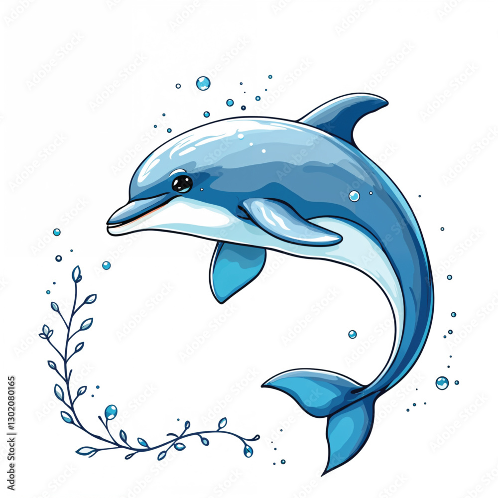 Obraz premium dolphin jumping out of water
