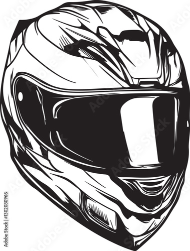 motorcycle helmet on a white background