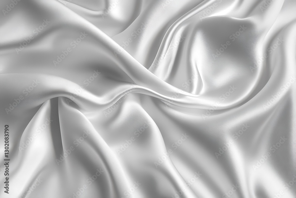 Obraz premium Smooth elegant white silk or satin texture can use as background