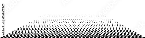Black dots halftone vector background element.