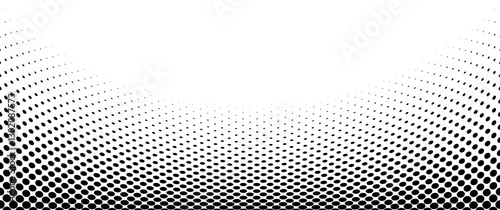 Black dots halftone vector background element.