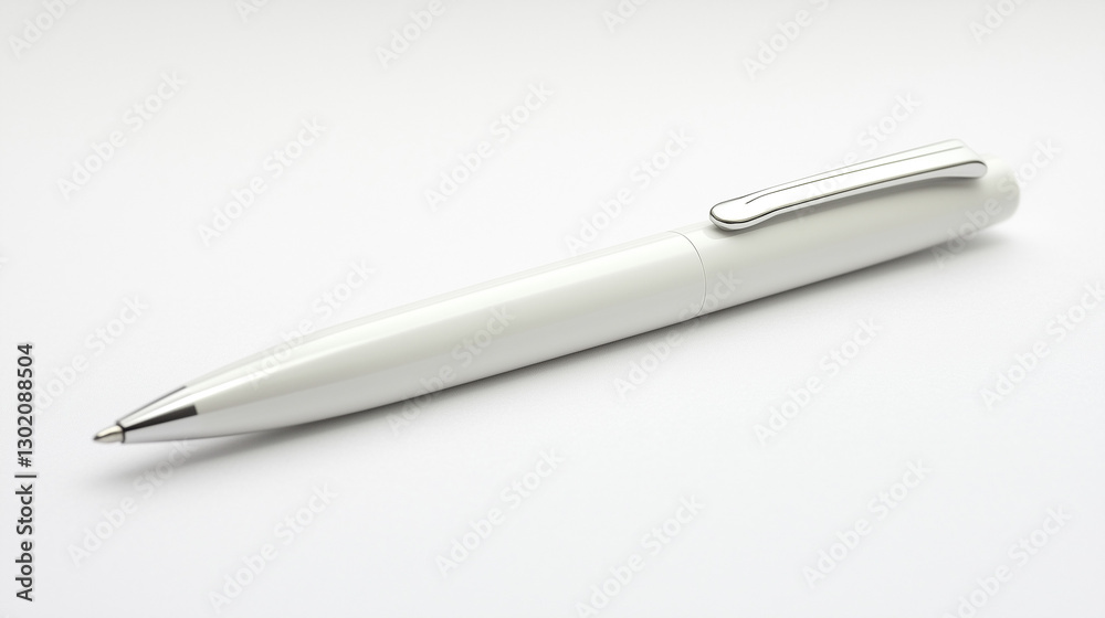 A pen rests on a pristine surface, embodying simplicity and focus. A pen rests on a pristine surface, embodying simplicity and focus.