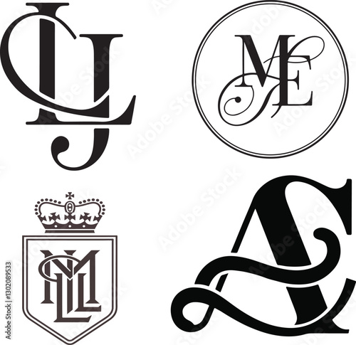 Elegant Monogram Logo Design Collection