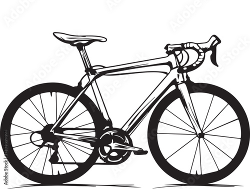 bicycle isolated on white background