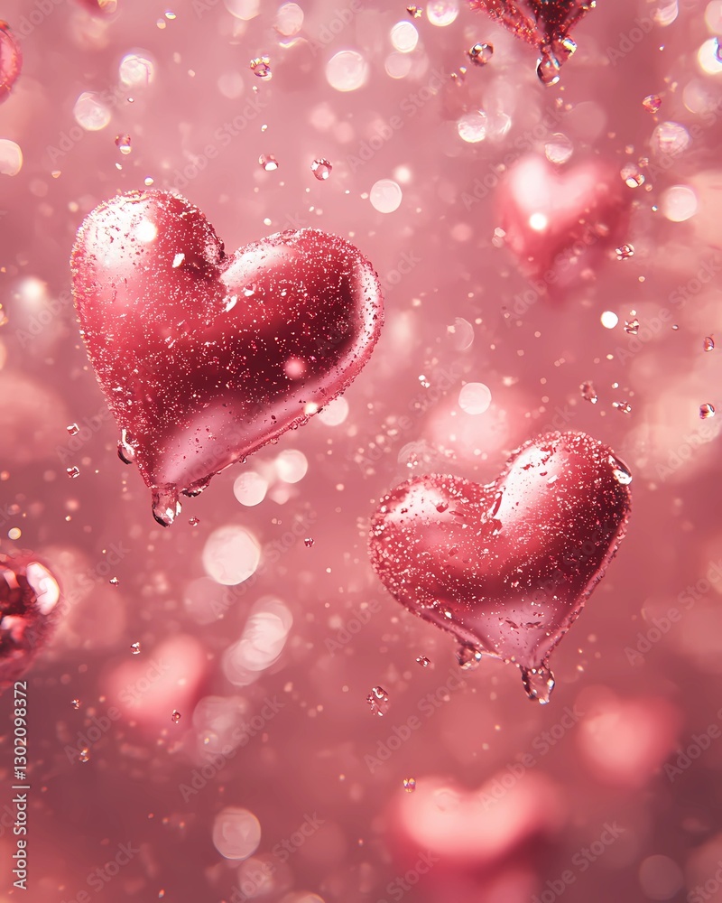 Fototapeta premium trendy heart illustration background