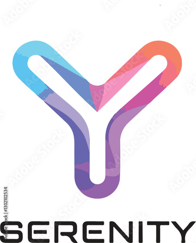  Serenity – Sleek & Modern Tech-Inspired Logo Design.