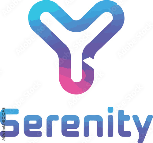  Serenity – Sleek & Modern Tech-Inspired Logo Design.