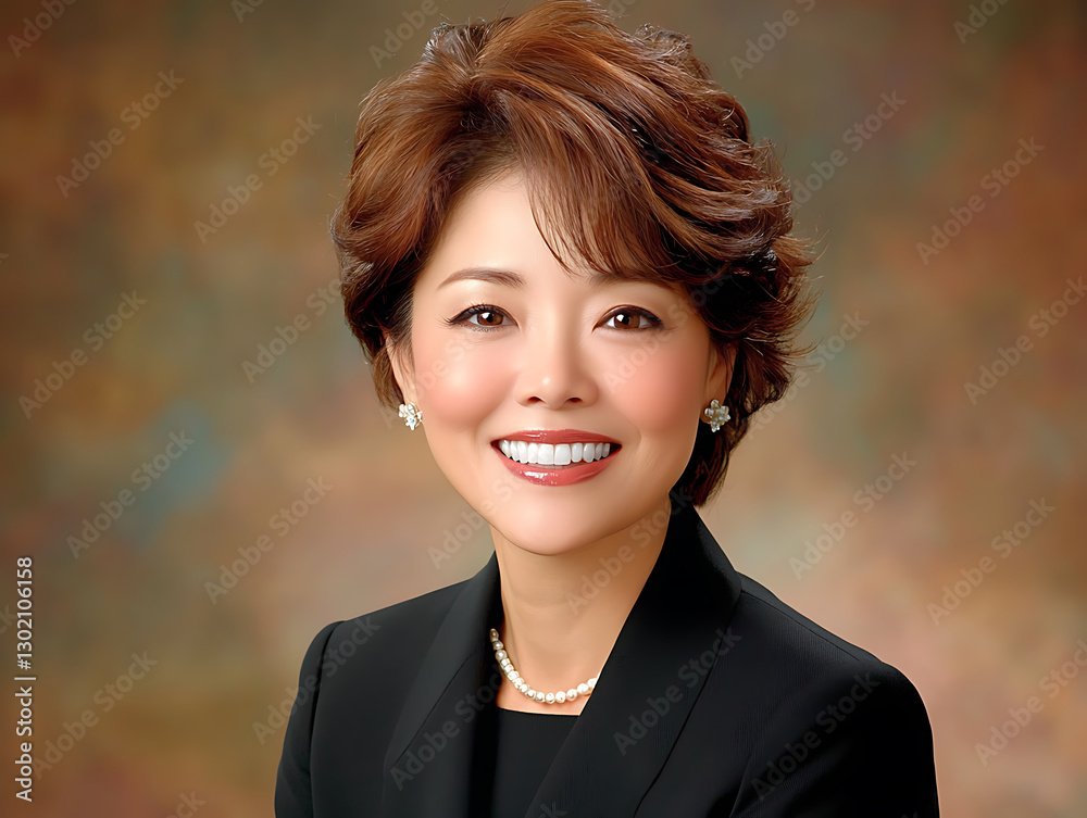 Fototapeta premium Professional portrait of a businesswoman office setting photography studio lighting headshot empowerment