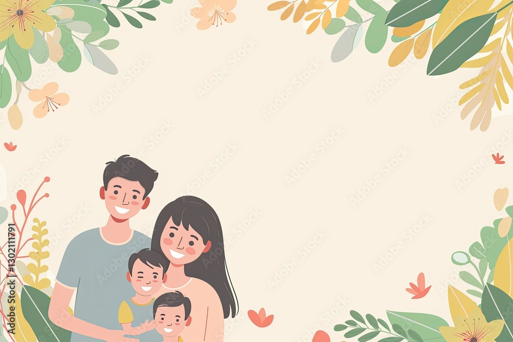 High Definition Image of Flat Design Family Banner Template High Definition Image of Flat Design Family Banner Template