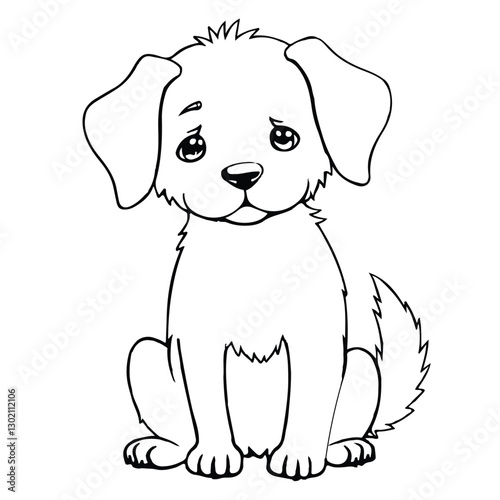 coloring page dog